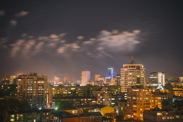 Fototapeta na wymiar Night landscape of the city of Rostov-on-don