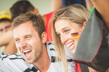 German Couple at Stadium