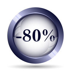 80 percent discount icon