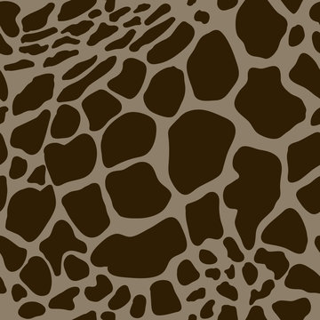 seamless pattern with giraffe skins