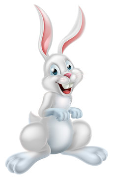White Easter Bunny Rabbit