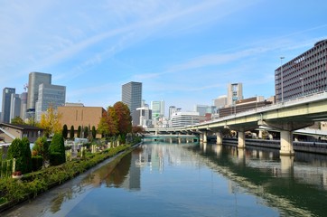 Fototapeta na wymiar 大阪　都市風景