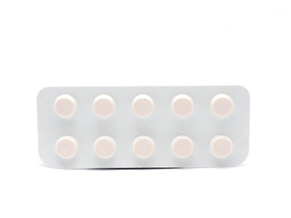 packaging of tablets on a white background