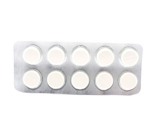 packaging of tablets on a white background