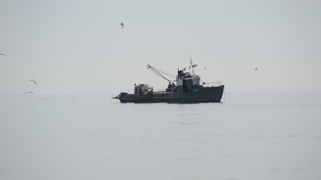 The fishing ship