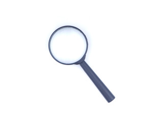 magnifier on a white background