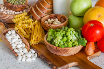 Selection of nutrients for vegetarian diet