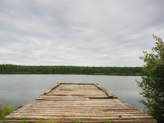 Pier on the river