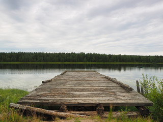 Pier on the river