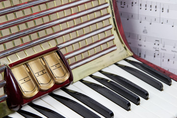 Ziehharmonika mit rechter Tastatur
