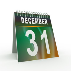 3d 31 december calendar