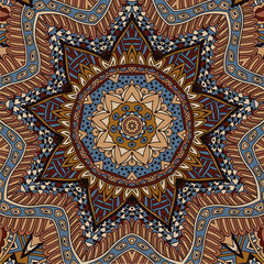 Vector abstract ethnic indian autumn mandala