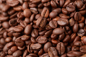 Obraz premium Coffee beans closeup