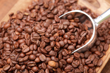 coffee beans on a platter