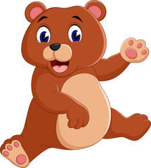 illustration of Cute bear cartoon