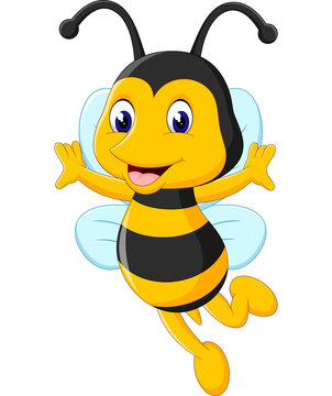 illustration of Cute bee cartoon