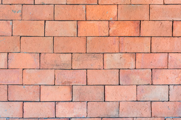 Background of big brick wall color