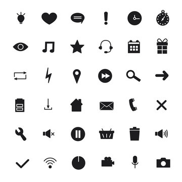 Universal Icons For Web and Mobile,communications. Vector illustration.