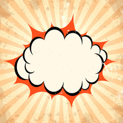 Boom pow cloud background