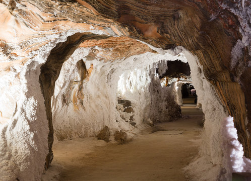   Corridor At Abandoned Salt Cave