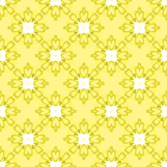 Gordijnen Seamless geometric floral pattern © Rasveta