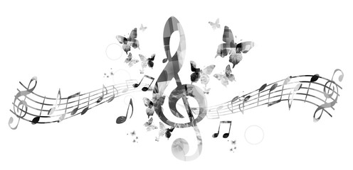 Music notes background