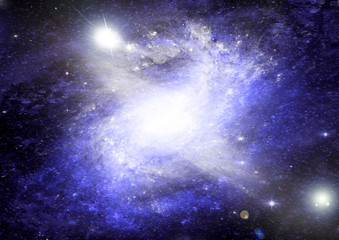 galaxy in a free space