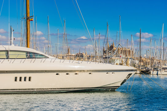 Luxus Yacht Hafen