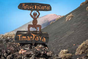Timanfaya National Park in Lanzarote, Canary Islands, Spain - 101457900