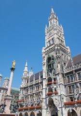 Obraz premium Marienplatz, Town Hall