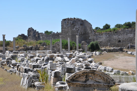 the ruins of the Thermae