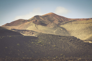 National Park Timanfaya on the island of Lanzarote, Canary Islan