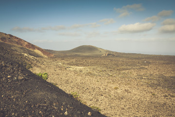 Timanfaya National Park in Lanzarote, Canary Islands, Spain