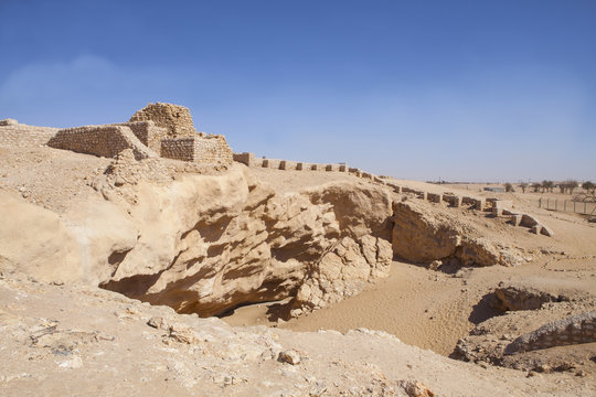 The ancient city of Ubar, Shisr, in Dhofar region, Oman.