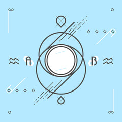 Obraz premium Abstract modern geometric background