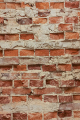 Red brick wall background  - obrazy, fototapety, plakaty