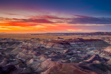 Fototapeta na wymiar Painted Desert Sunset.