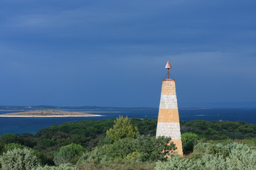 Lighthouse on peninsula Kamenjak in Croatia