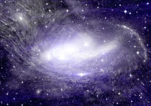 galaxy in a free space