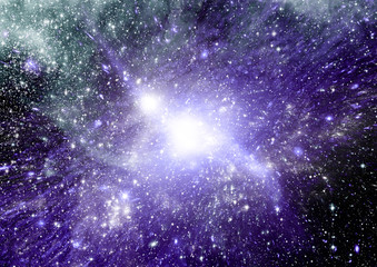 Obraz na płótnie Canvas galaxy in a free space