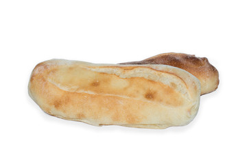 Sandwich on white, cropped
