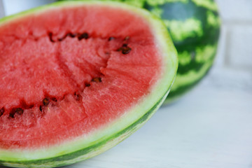 Watermelons closeup