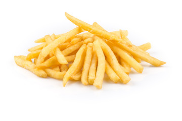 french fries isolated