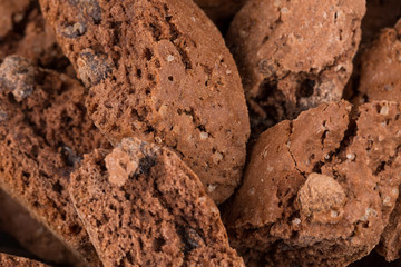 Chocolate chip cookies isolated on white