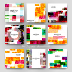 Naklejka premium abstract background vector brochure template. Flyer Layout