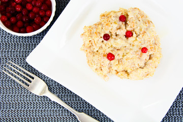 Oatmeal Cranberry Health Diet Food