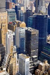 New York City Manhattan skyline aerial view