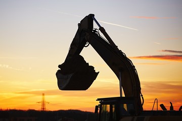 Building site at the sunset