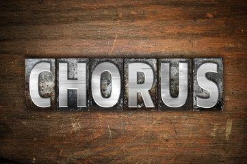 Chorus Concept Metal Letterpress Type