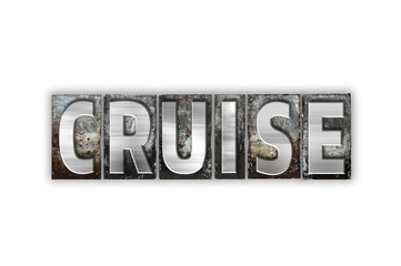 Cruise Concept Isolated Metal Letterpress Type
